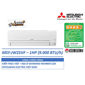 ĐIỀU HÒA KHÔNG KHÍ (MÁY LẠNH) MITSUBISHI ELECTRIC MSY-JW25VF - 1 HP(NGỰA) (9,000 BTU/h) - INVERTER