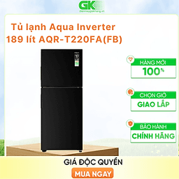 Aqua Inverter 189 lít AQR-T220FA (FB) 189 lít