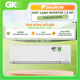HÀNG - Máy lạnh Daikin Inverter 1.5 HP FTKZ35VVMV - GIAO HCM