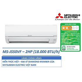 J)ĐIỀU HÒA KHÔNG KHÍ (MÁY LẠNH) MITSUBISHI ELECTRIC MS-JS50VF - 2 HP(NGỰA) (18,000 BTU/h) - NON-INVERTER