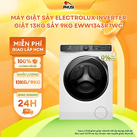 Máy giặt sấy Inverter Electrolux EWW1343R7WC giặt 13kg sấy 9kg