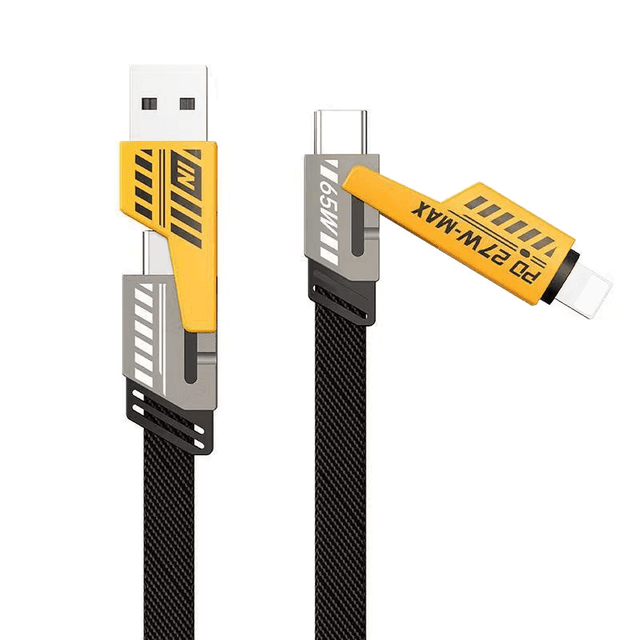 Dây Cáp Sạc Nhanh 4 Trong 1 65W Cho Android Usb Loại C Cáp Sạc Đa Cổng Nhiều Dây Sạc Usb Dây