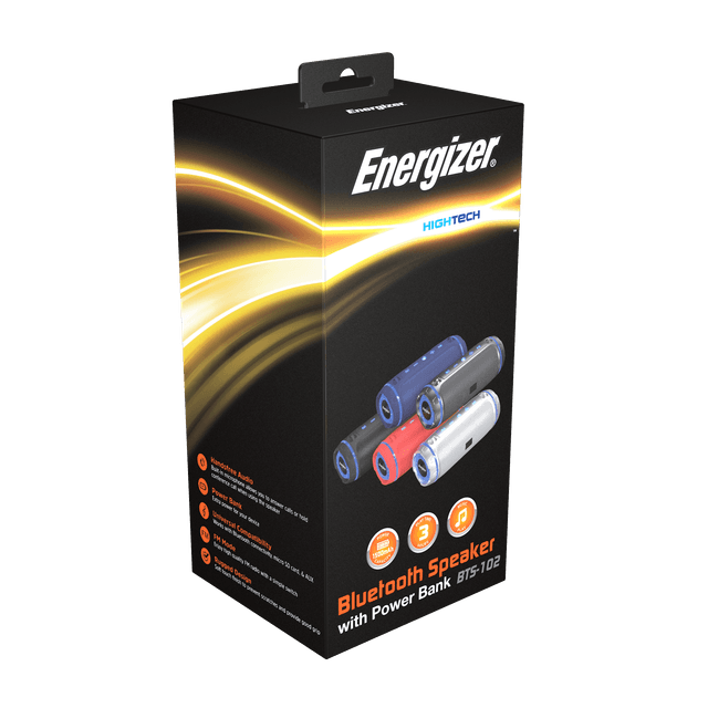 Loa Bluetooth Energizer BTS-102BE Xanh (Kiêm pin dự phòng)