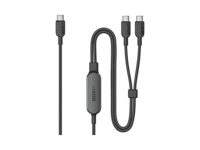 Cáp sạc Anker 2-in-1 140W C-C 1.2m Nylon Đen (Black) B2B_A8895H11