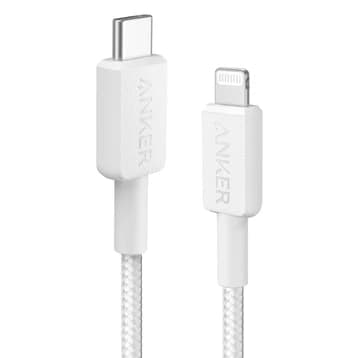 Cáp sạc Anker 322 C-L 0.9m Nylon Trắng (White) B2B_A81B5