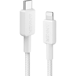 Cáp sạc Anker 322 C-L 1.8m Nylon Trắng (White) B2B_A81B6