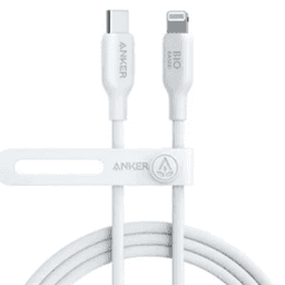 Cáp sạc Anker 542 C-L 1.8m TPE Bio-Based Trắng (White) B2B_A80B2