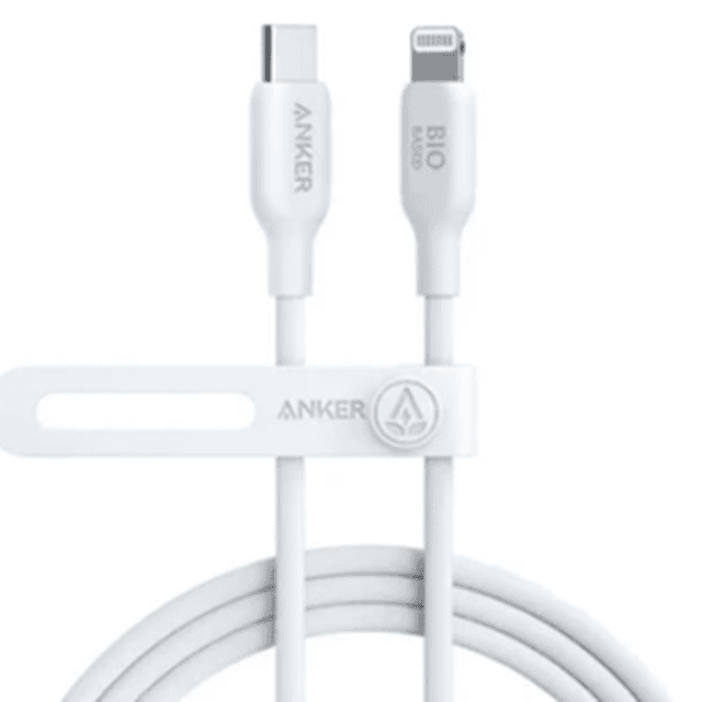 Cáp sạc Anker 542 C-L 1.8m TPE Bio-Based Trắng (White) B2B_A80B2