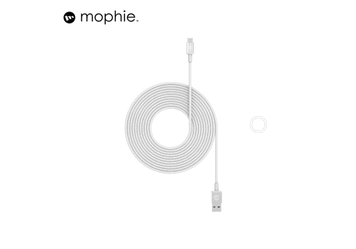 Cáp USB-A to USB-C mophie 3M - White - 409903207