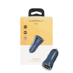 Củ sạc oto 2 cổng (USB + Type C) Wopow CQ015(A+C 30W Max)