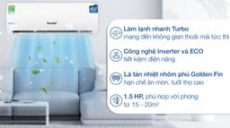 Điều hòa Funiki 1 chiều Inverter 12.000BTU(1.2HP) HIC12TMU