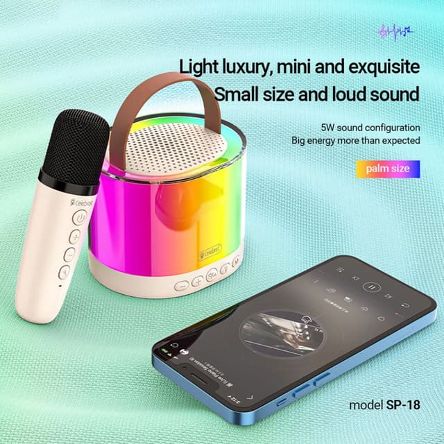 Loa Bluetooth Celebrat Wireless Combo Speaker Microphone SP-18