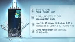 Máy Lọc Nước nóng lạnh Sunhouse RO 9 cấp SHA76215CK