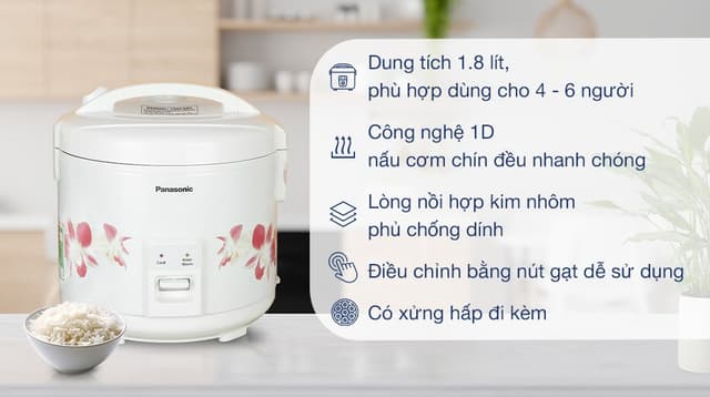 Panasonic SR-MVN18FRAX 1.8 lít