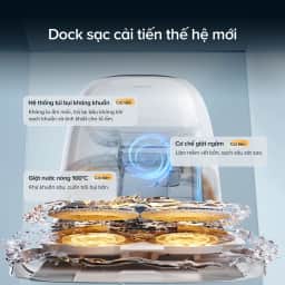 Robot hút bụi lau nhà Roborock Qrevo Curv 2 Pro Trắng