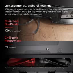 Robot hút bụi lau nhà Roborock Saros 20 Sonic Đen