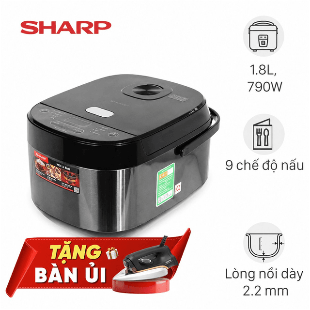 Sharp 1.8 lít KS-COM194EV-BK 1.8 lít