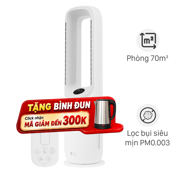 Máy lọc không khí kết hợp quạt Philips AMF765/30 40W