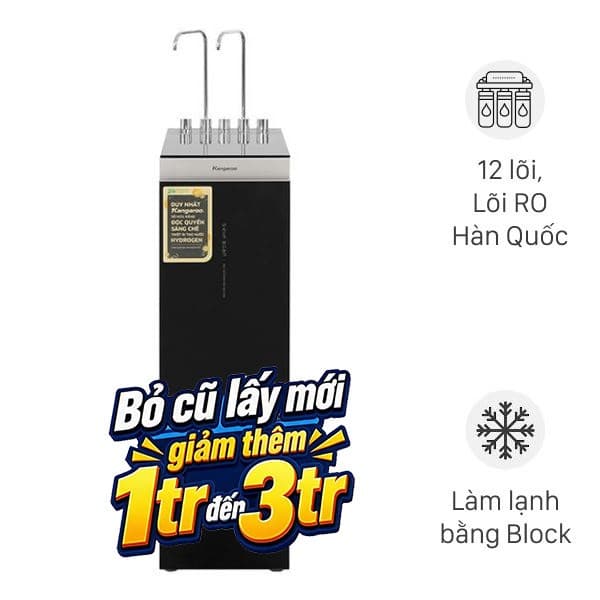Máy lọc nước RO nóng nguội lạnh Hydrogen Kangaroo Sumire KG12A8 12 lõi