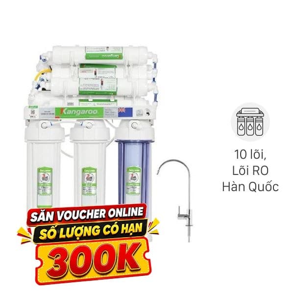 Máy lọc nước RO Hydrogen Kangaroo KGRP10 10 lõi