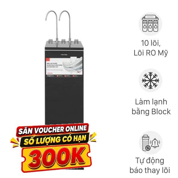 Máy lọc nước RO nóng nguội lạnh Hydrogen Toshiba TWP-WA3SVN(K) 10 lõi