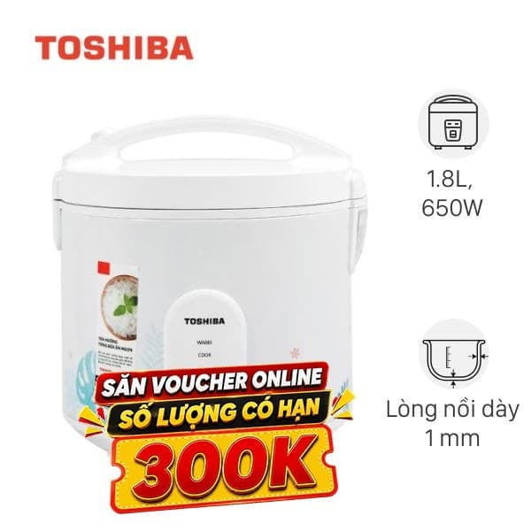 Toshiba 1.8 lít RC-18JH2PV (B) 1.8 lít