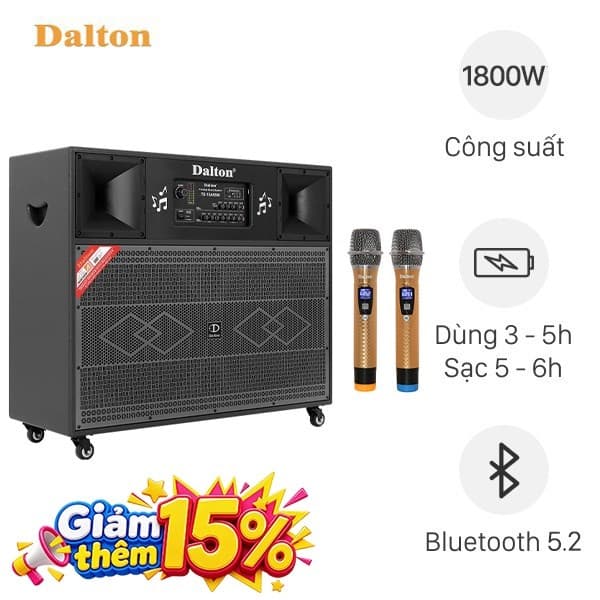 Loa kéo karaoke Dalton TS-15A6500