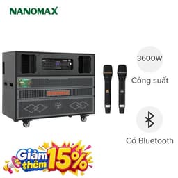 Loa kéo karaoke Nanomax Pro-9500 3600W