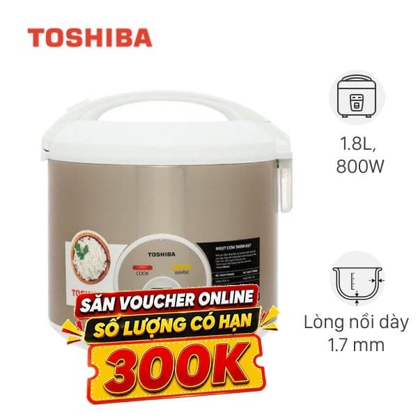 Toshiba 1.8 lít RC-18JH1TVN (N) 1.8 lít