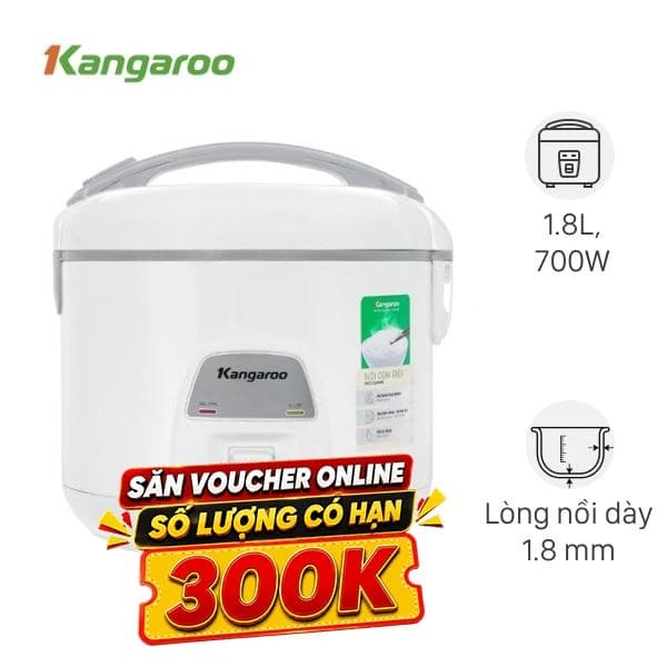 Kangaroo 1.8 lít KGRC18M8 1.8 lít