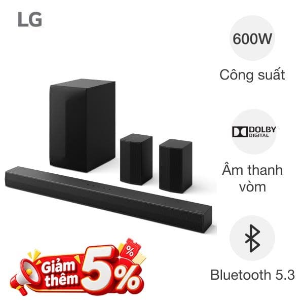 Bộ loa thanh LG S65TR 600W