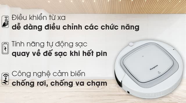 Robot hút bụi Kangaroo KGRB01 Trắng