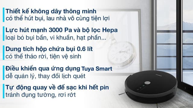 Robot hút bụi lau nhà Shimono RS38B