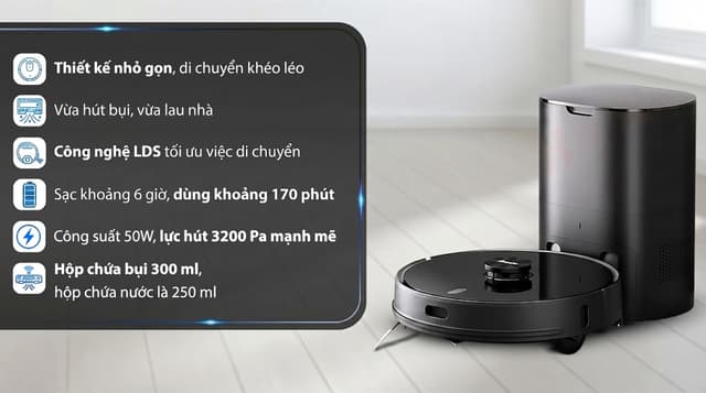 Robot hút bụi lau nhà Lydsto R1 Pro