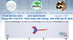 Sanaky Inverter 1143.5 lít VH-1399HY3 1143.5 lít