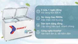 Sanaky Inverter 305 lít TD.VH4099A4K 305 lít