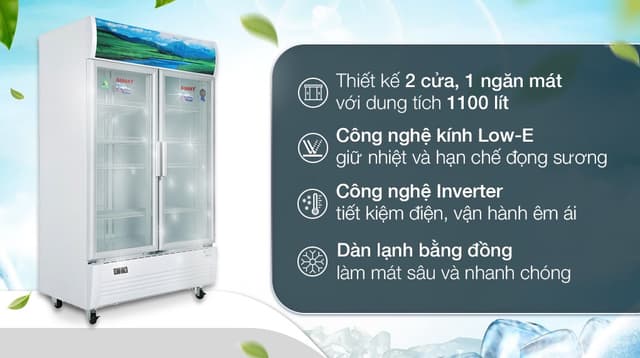 Sanaky Inverter 1100 lít TM.VH1209HP3 1100 lít