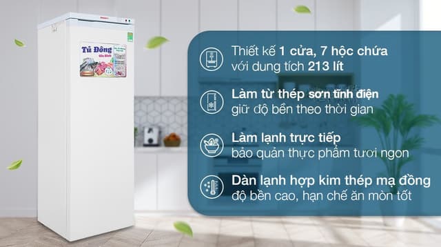 Sanaky 213 lít TD.VH230VD 213 lít