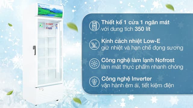 Sanaky Inverter 350 lít VH-3589K3 350 lít
