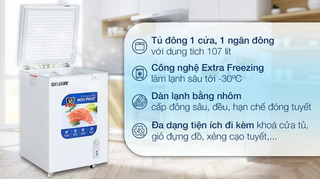 Hoà Phát 107 lít HPF AN6107 107 lít