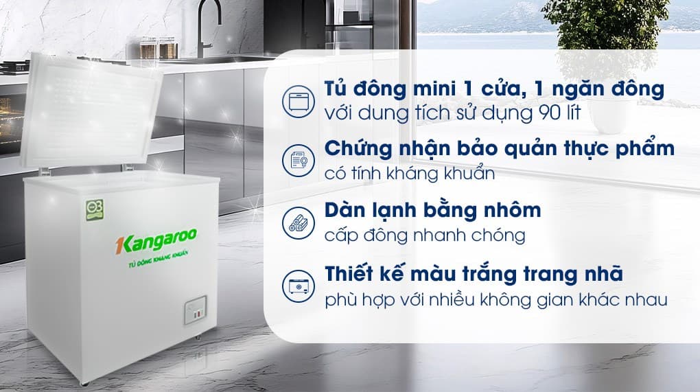 Tủ đông Kangaroo 90 lít KG090C1N