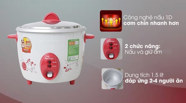 Sharp 1.5 lít KSH-D15V 1.5 lít