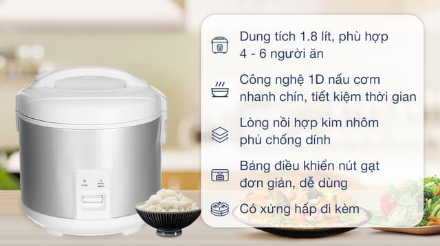 Panasonic 1.8 lít SR-MVN18LRAX 1.8 lít