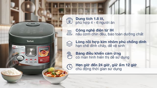 Tefal 1.8 lít RK818A68 1.8 lít
