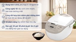 Sharp 1.8 lít KS-COM191EV-WH 1.8 lít