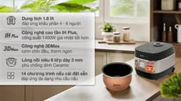 Tefal Rice Master Max 1.8 lít RK819868 1.8 lít