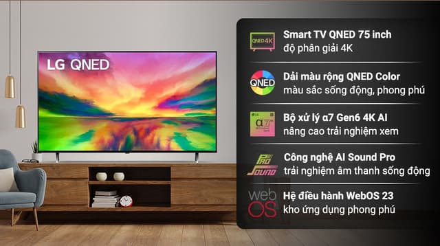 LG AI 4K 75QNED80SRA 75"