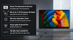 LG AI 4K 50NANO80ASA 50"