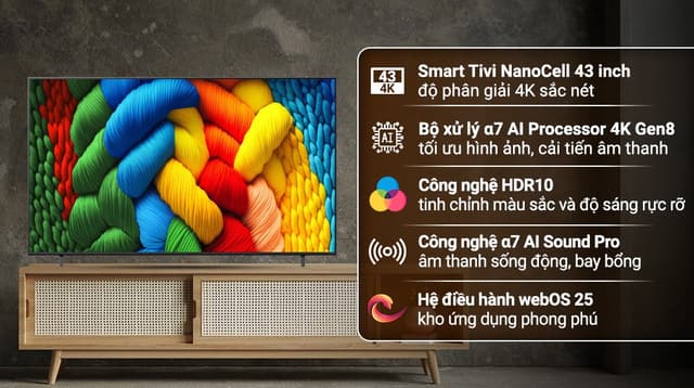 LG AI 4K 43NANO80ASA 43"