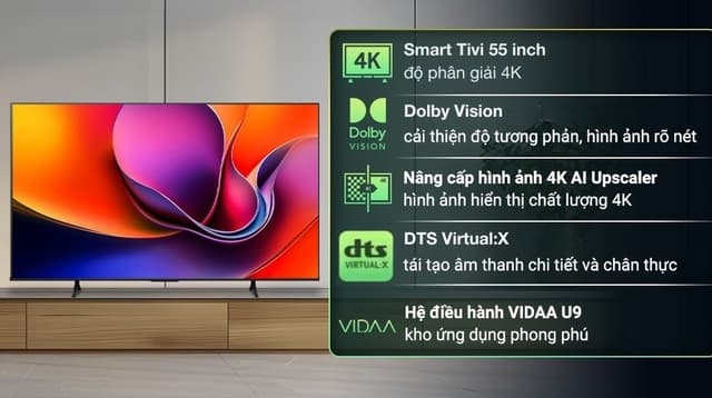 Hisense 4K 55A6Q 55"